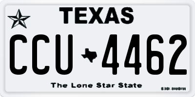 TX license plate CCU4462