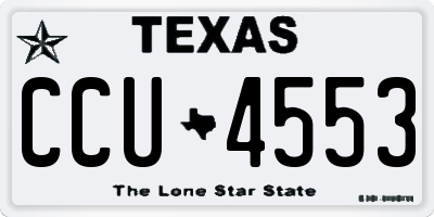 TX license plate CCU4553