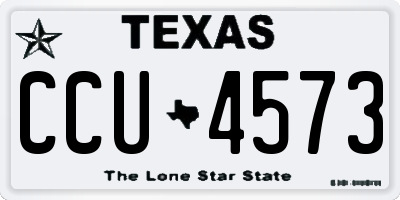 TX license plate CCU4573