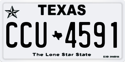 TX license plate CCU4591