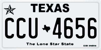TX license plate CCU4656