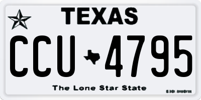 TX license plate CCU4795