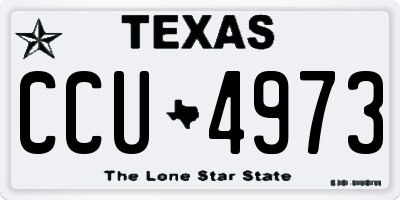 TX license plate CCU4973