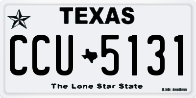 TX license plate CCU5131