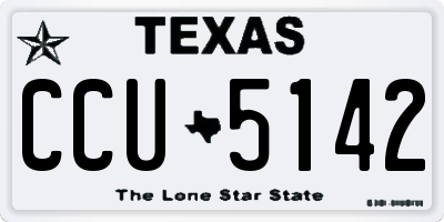 TX license plate CCU5142