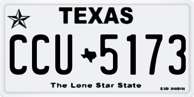 TX license plate CCU5173