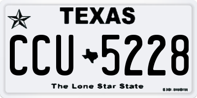 TX license plate CCU5228