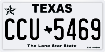 TX license plate CCU5469