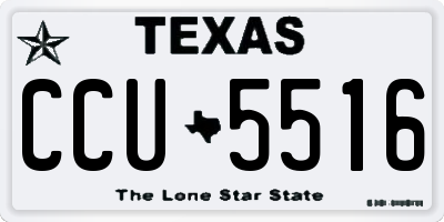 TX license plate CCU5516