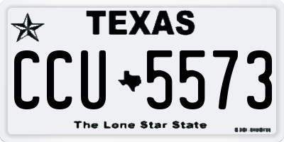 TX license plate CCU5573