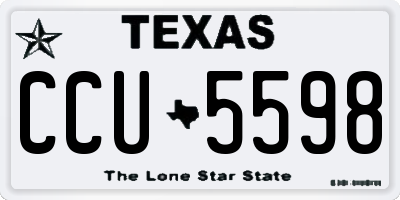 TX license plate CCU5598