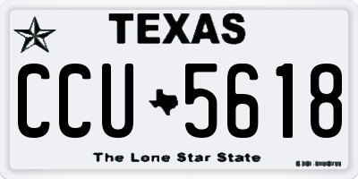 TX license plate CCU5618