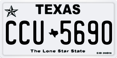 TX license plate CCU5690