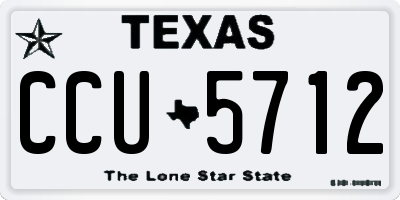 TX license plate CCU5712