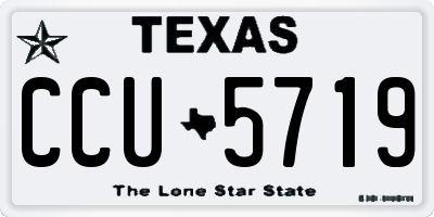TX license plate CCU5719