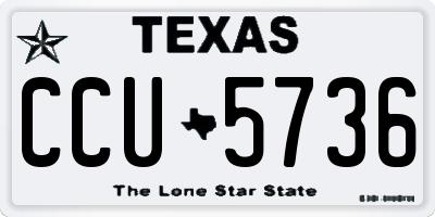 TX license plate CCU5736