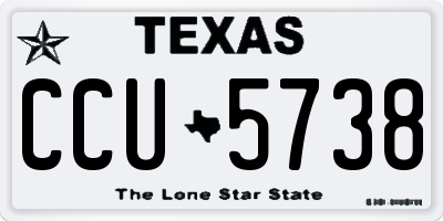 TX license plate CCU5738
