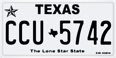 TX license plate CCU5742