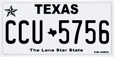 TX license plate CCU5756