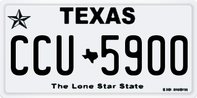TX license plate CCU5900