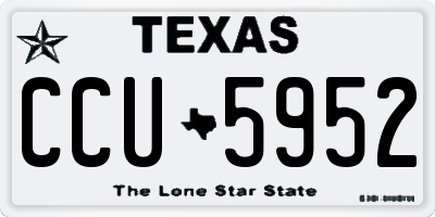TX license plate CCU5952