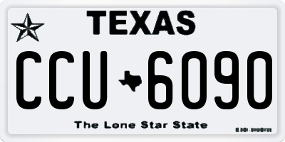 TX license plate CCU6090