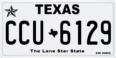 TX license plate CCU6129