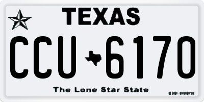 TX license plate CCU6170