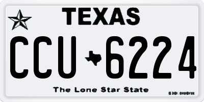 TX license plate CCU6224