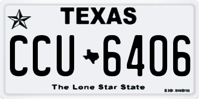 TX license plate CCU6406