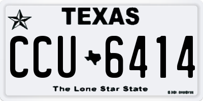 TX license plate CCU6414