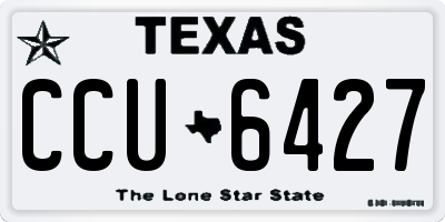 TX license plate CCU6427