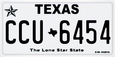 TX license plate CCU6454