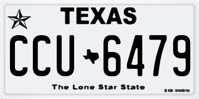 TX license plate CCU6479