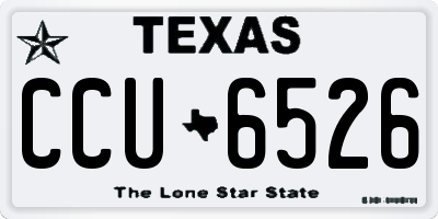 TX license plate CCU6526