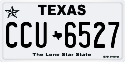 TX license plate CCU6527