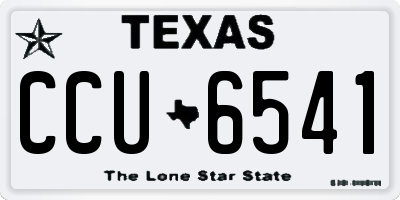 TX license plate CCU6541