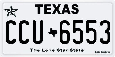 TX license plate CCU6553