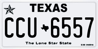 TX license plate CCU6557
