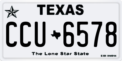 TX license plate CCU6578
