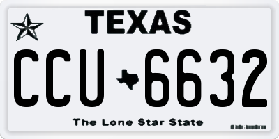 TX license plate CCU6632