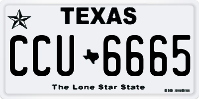 TX license plate CCU6665