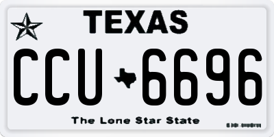 TX license plate CCU6696