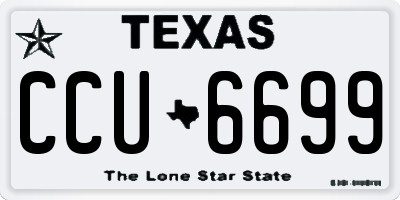 TX license plate CCU6699