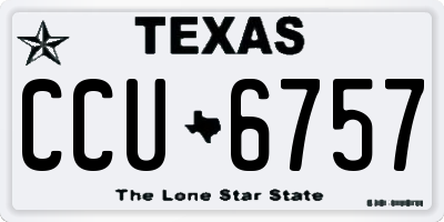 TX license plate CCU6757