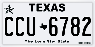TX license plate CCU6782