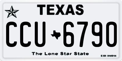 TX license plate CCU6790