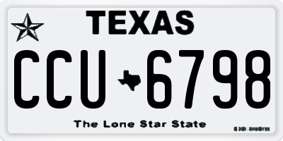 TX license plate CCU6798