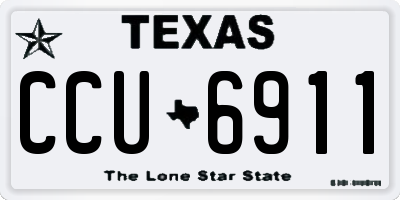 TX license plate CCU6911