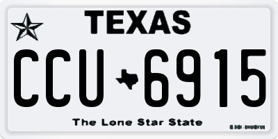 TX license plate CCU6915